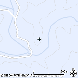 徳島県海部郡海陽町浅川中谷周辺の地図