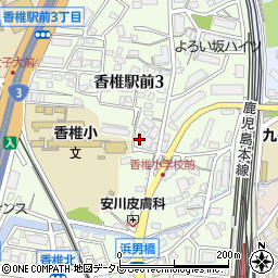 アムール香椎駅前周辺の地図