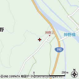 徳島県海部郡海陽町神野周辺の地図