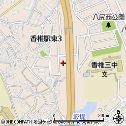 福岡県福岡市東区香椎駅東周辺の地図