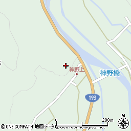 徳島県海陽町（海部郡）神野（猪ノ谷）周辺の地図