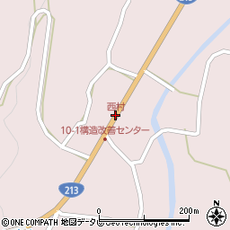 西村周辺の地図