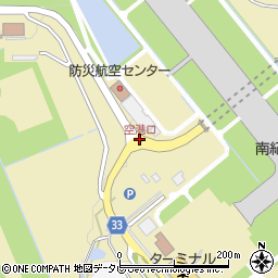空港口周辺の地図