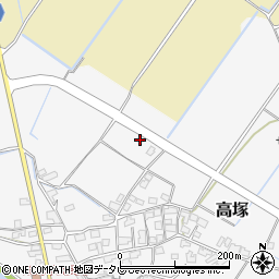福岡県築上郡築上町高塚1185-4周辺の地図