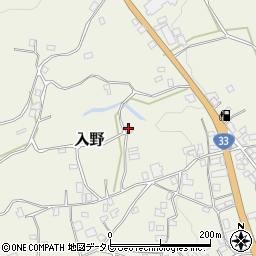 愛媛県上浮穴郡久万高原町入野287周辺の地図