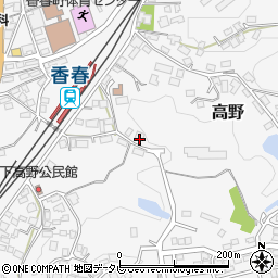 福岡県田川郡香春町高野1166周辺の地図