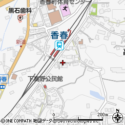 福岡県田川郡香春町高野1129周辺の地図