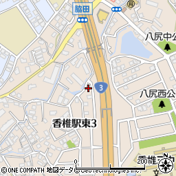 香椎駅東1号公園周辺の地図