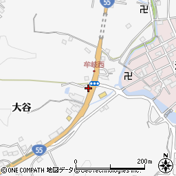 徳島県海部郡牟岐町中村大谷周辺の地図