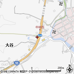 徳島県牟岐町（海部郡）中村（大谷）周辺の地図