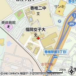 福岡女子大学周辺の地図