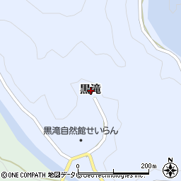 高知県南国市黒滝周辺の地図