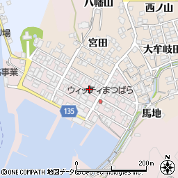 徳島県海部郡牟岐町牟岐浦宮ノ本周辺の地図