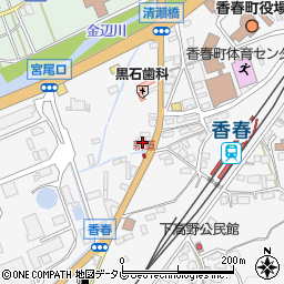 福岡県田川郡香春町高野1022-5周辺の地図