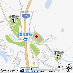 香春町役場　香泉荘周辺の地図