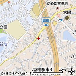 ルート香椎駅東周辺の地図