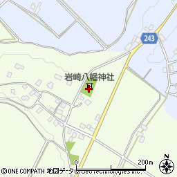 岩崎八幡神社周辺の地図