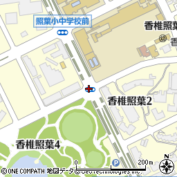 照葉小中学校前周辺の地図