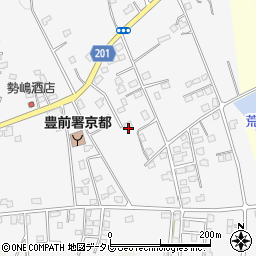 福岡県京都郡みやこ町豊津1323-25周辺の地図