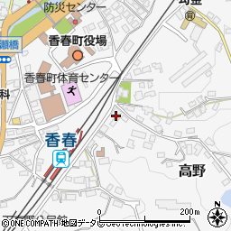 田川農協　香春支所購買店舗周辺の地図