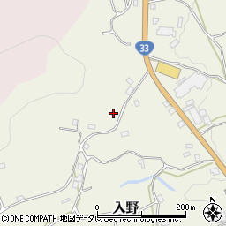 愛媛県上浮穴郡久万高原町入野847-1周辺の地図