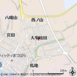 徳島県牟岐町（海部郡）灘（大牟岐田）周辺の地図