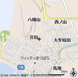 徳島県海部郡牟岐町灘大牟岐田71周辺の地図