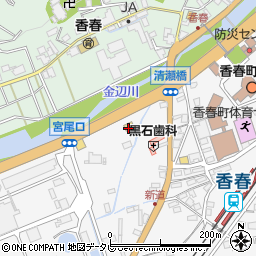 ローソン田川香春町店周辺の地図