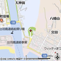牟岐町八幡神社周辺の地図