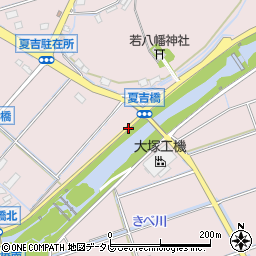 夏吉橋周辺の地図