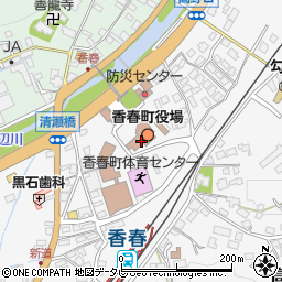 香春町役場　福祉課周辺の地図