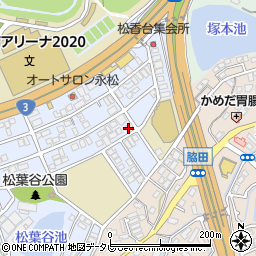 ソレイユ松香台周辺の地図