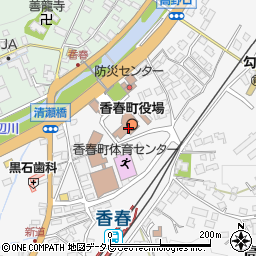 福岡県田川郡香春町周辺の地図