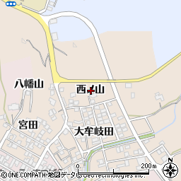 徳島県海部郡牟岐町灘西ノ山周辺の地図