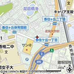 福岡県福岡市東区香住ヶ丘2丁目1周辺の地図