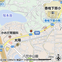 セブンイレブン福岡香椎下原小南店周辺の地図