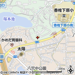 セブンイレブン福岡香椎下原小南店周辺の地図