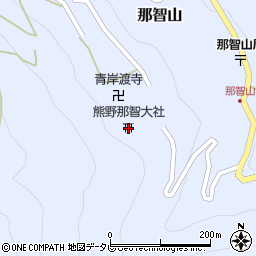 熊野那智大社宝物殿周辺の地図