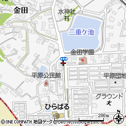 金田平原団地周辺の地図
