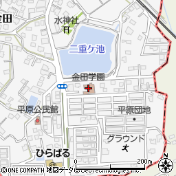 金田学園周辺の地図