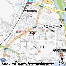 徳島県海部郡牟岐町中村本村周辺の地図