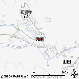 徳島県海部郡牟岐町中村奥前周辺の地図