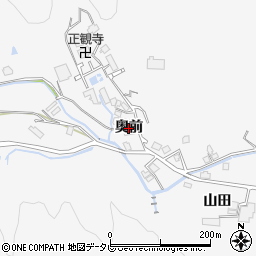 徳島県牟岐町（海部郡）中村（奥前）周辺の地図