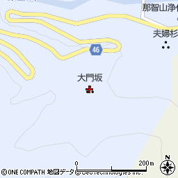 大門坂周辺の地図