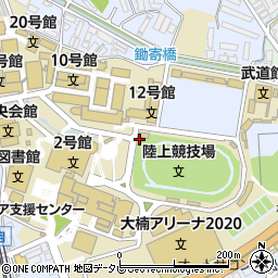 九州産業大学総務部　学外連携課周辺の地図