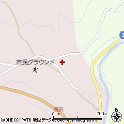 伊予市長沢体育館周辺の地図
