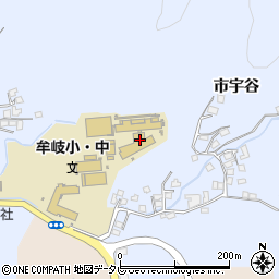 牟岐町立牟岐小学校（市宇ケ丘学園）周辺の地図