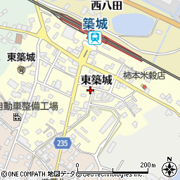 福岡県築上郡築上町東築城112周辺の地図