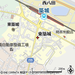 福岡県築上郡築上町東築城117周辺の地図