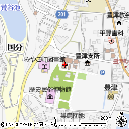 豊津公民館周辺の地図